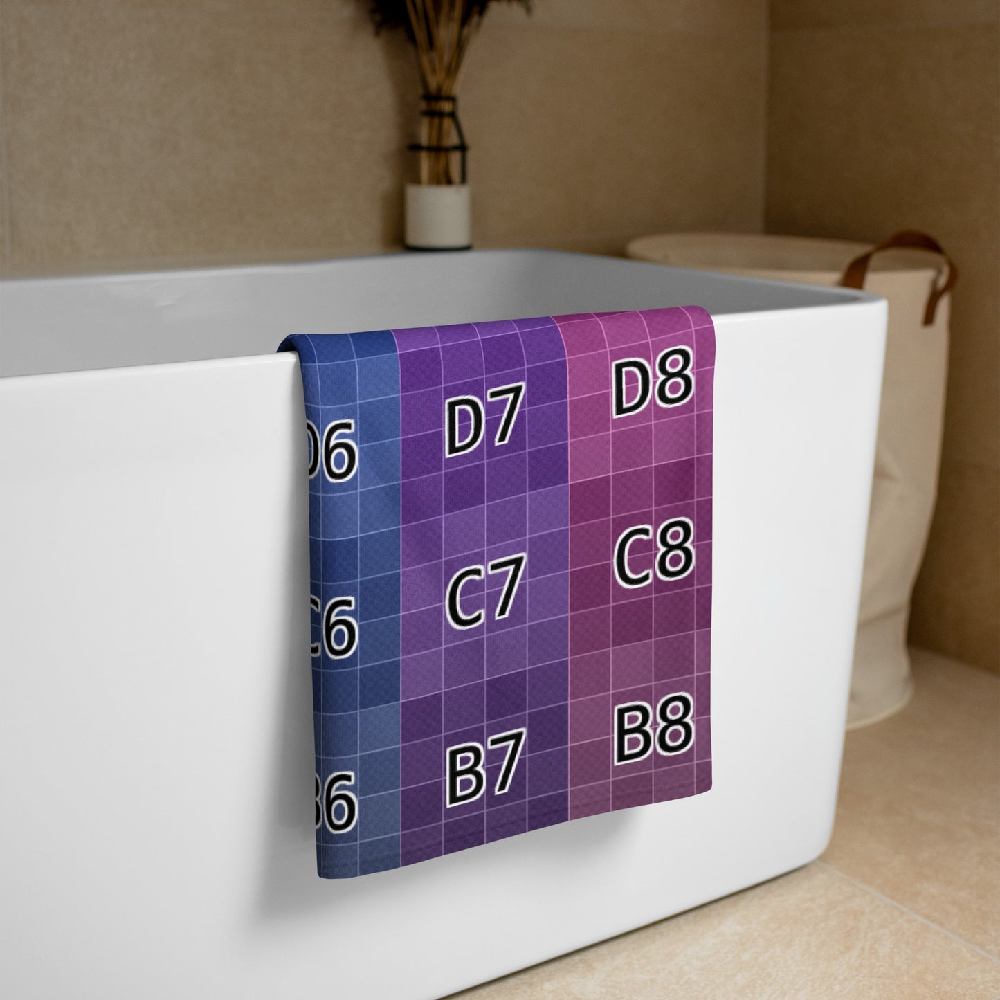 UV Texture Map Template Towel