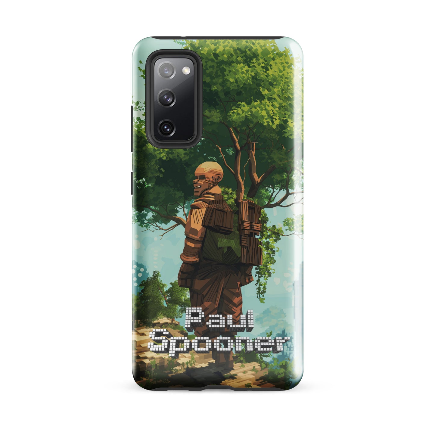Paul Spooner Voxel Tree Game Designer Tough case for Samsung®, Minecraft Bald Boy Keloğlan